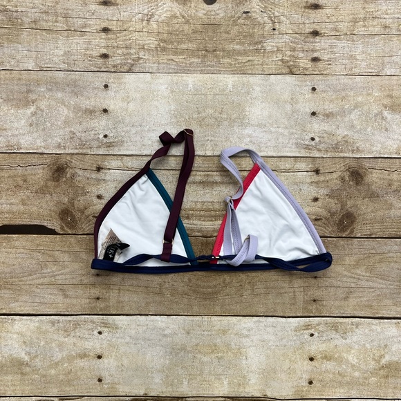 TAVIK White Color Blocked Bikini Top - Picture 3 of 4